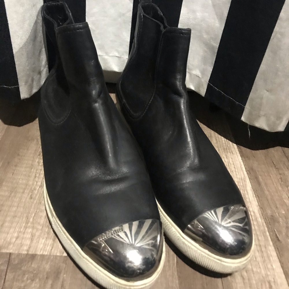 Miu Miu High Top Designer Sneakers RARE - Picture 3 of 11